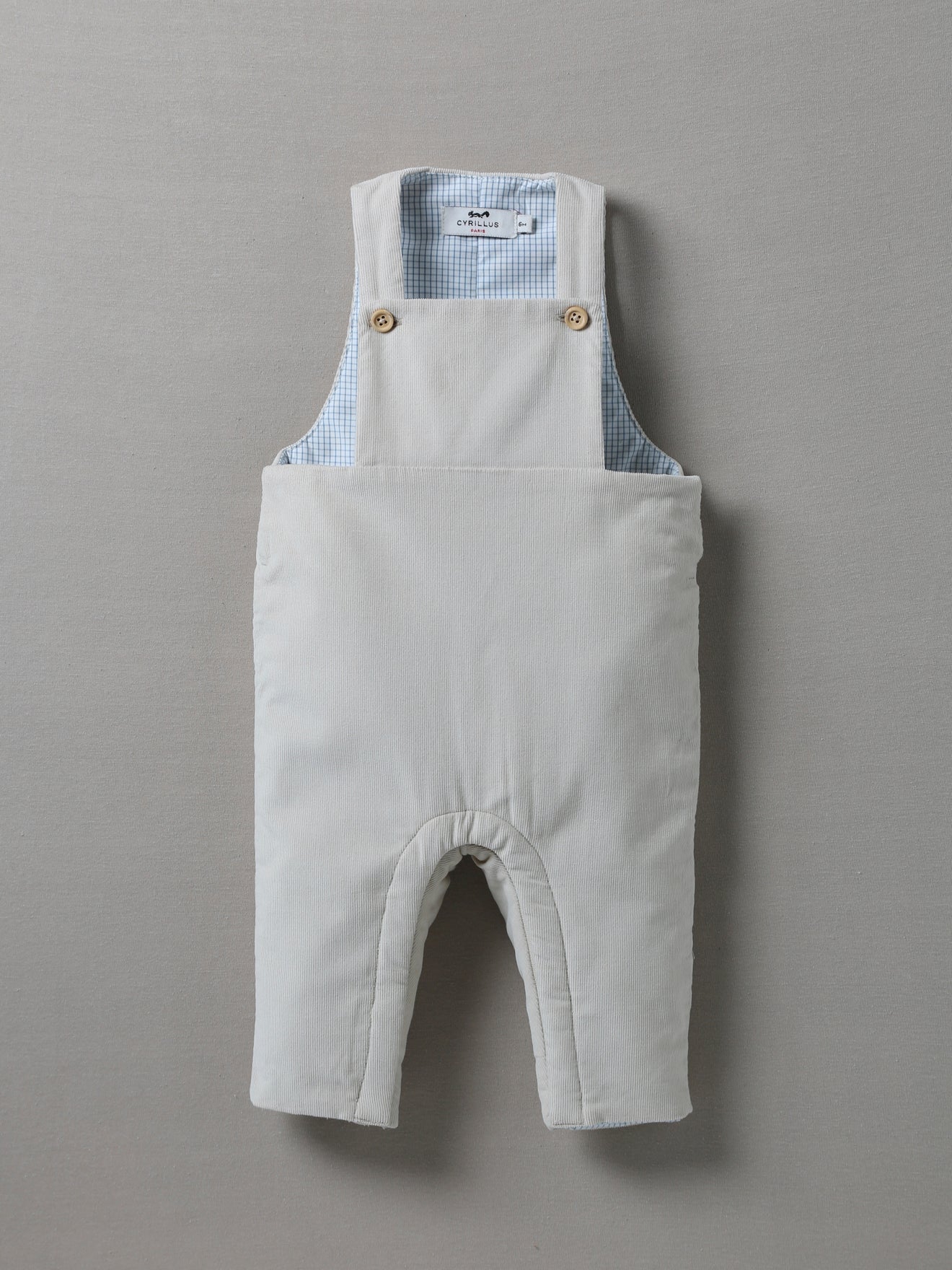 Salopette ouatiné bébé en velours