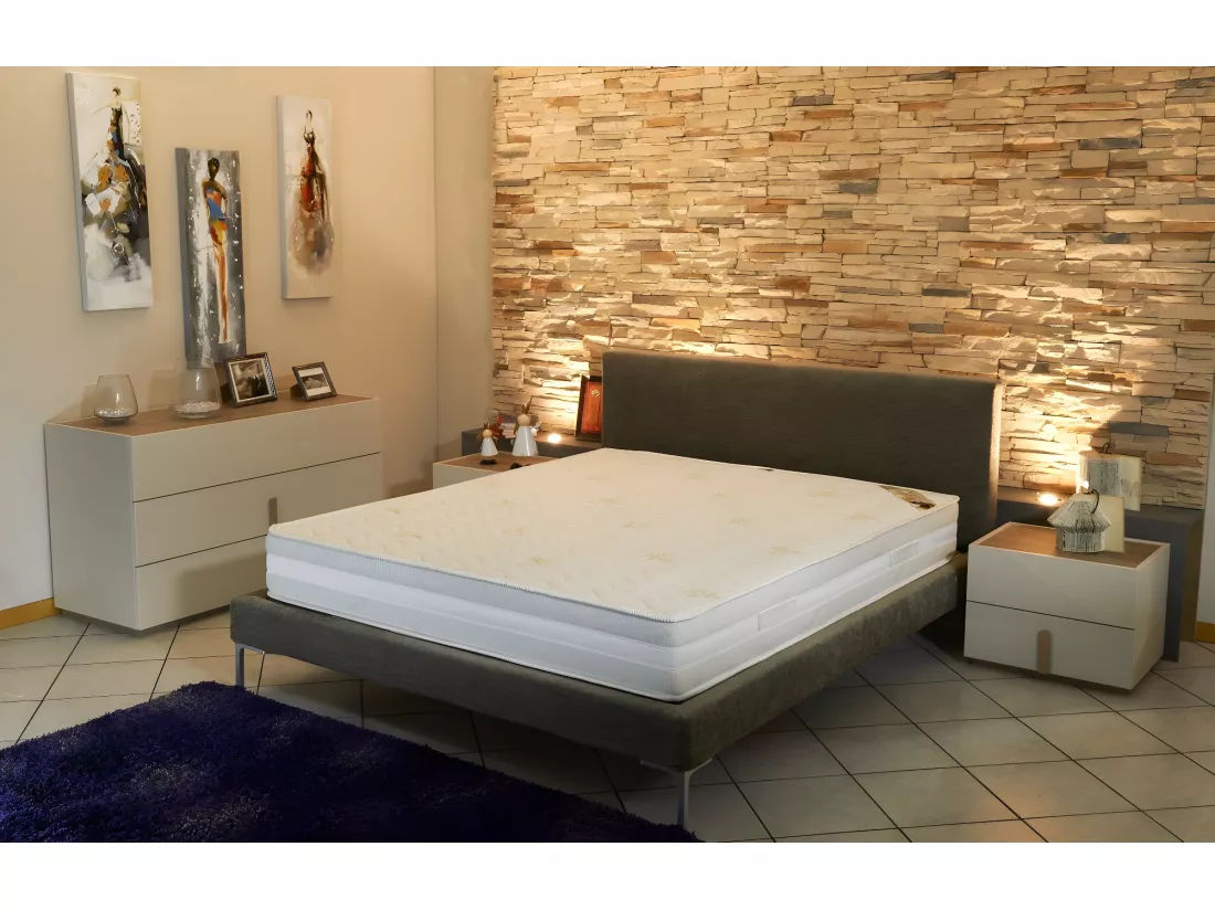 Matelas Super Alése 140x200 cm 23 cm Trés Ferme Laine Hiver Rembourrage Polyester Polyuréthane HR