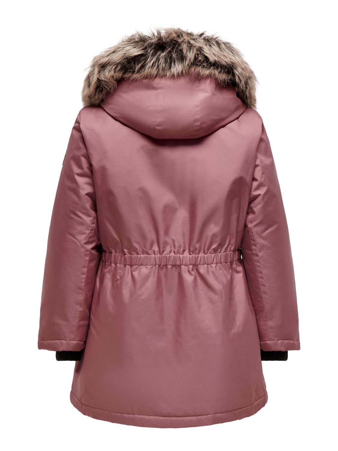 CARIRENA Langer Parka Rose Brown