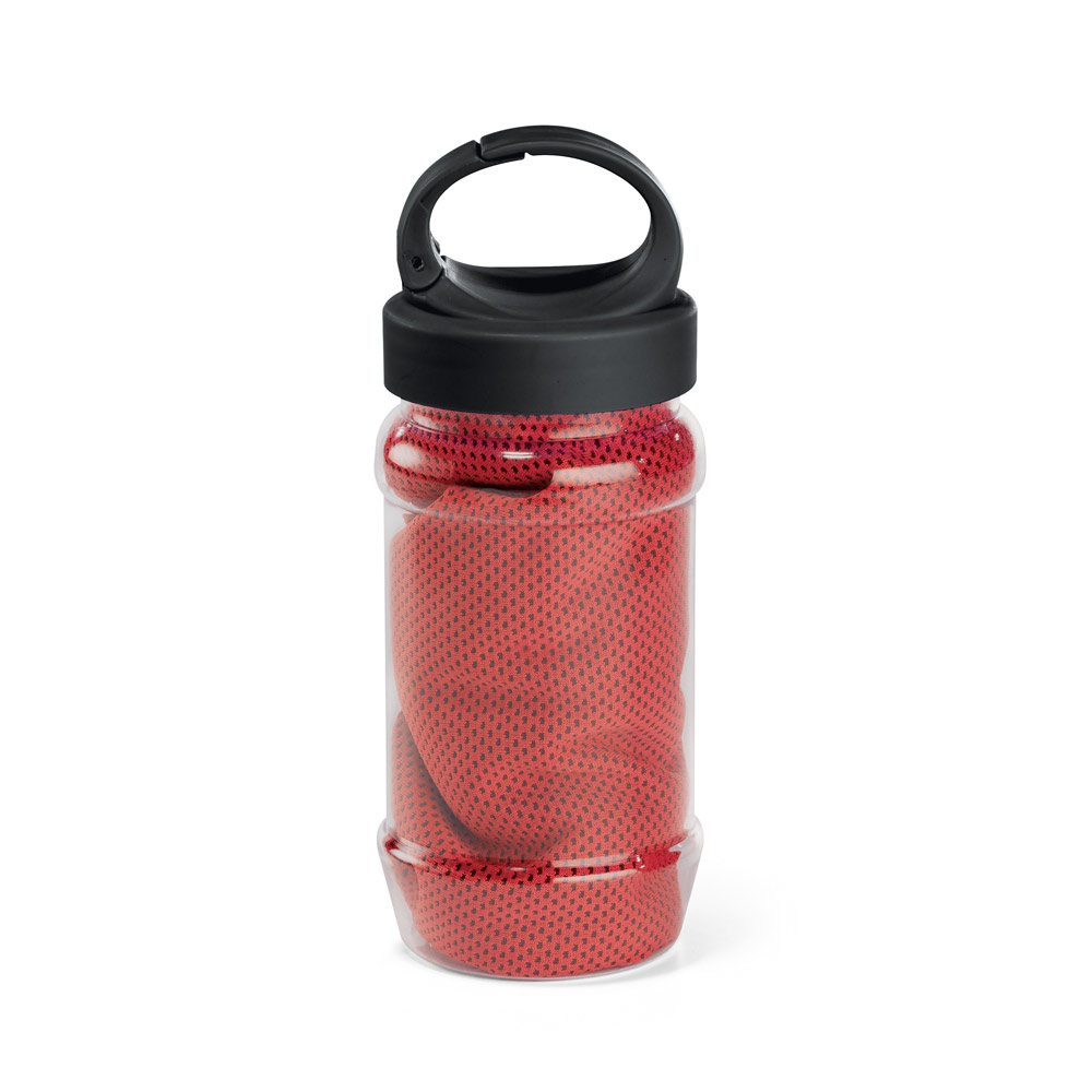 hi!dea 99967 - Ensemble de bouteille en PP et PET et serviette de sport en polyamide et polyester