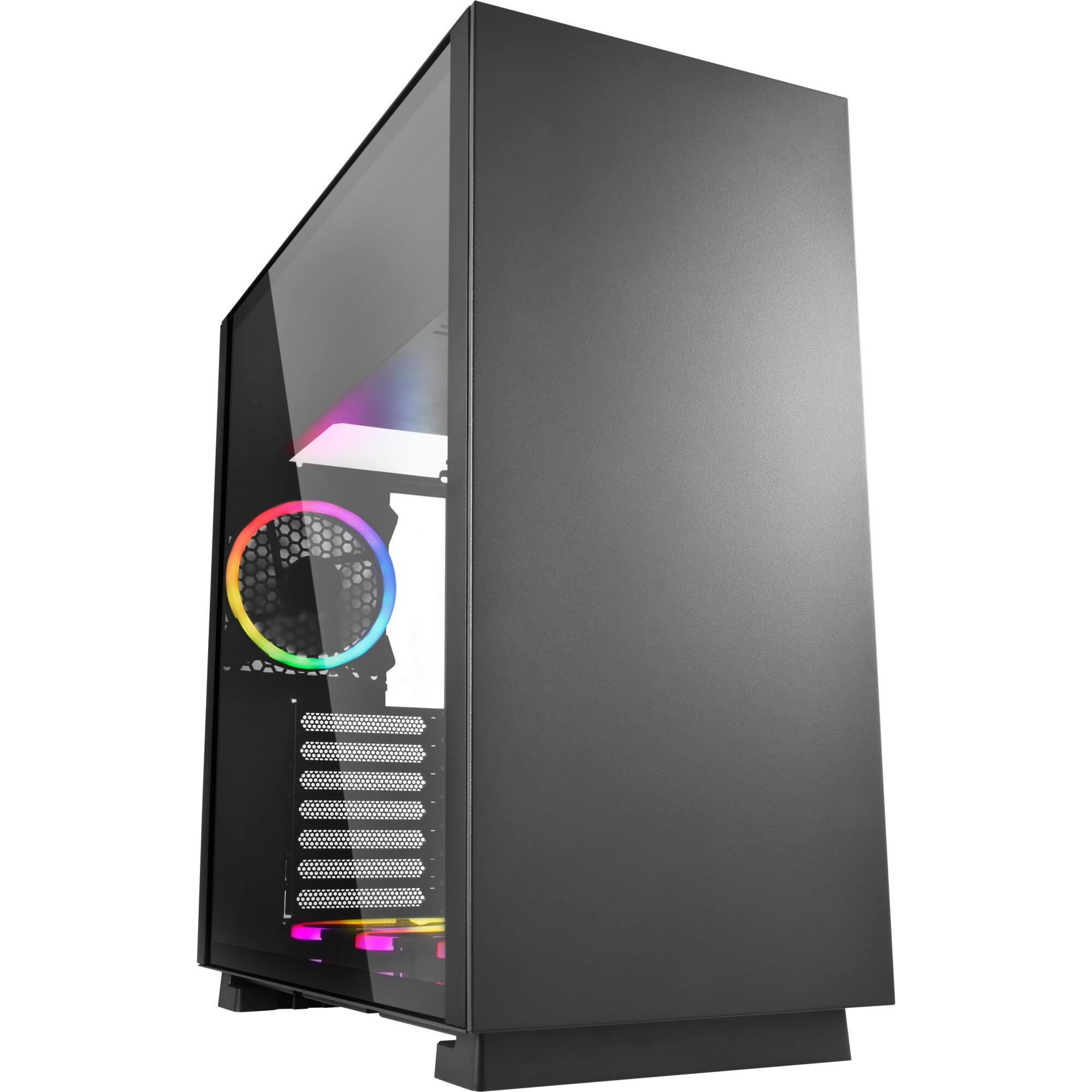 Sharkoon Tower-Gehäuse PURE STEEL RGB