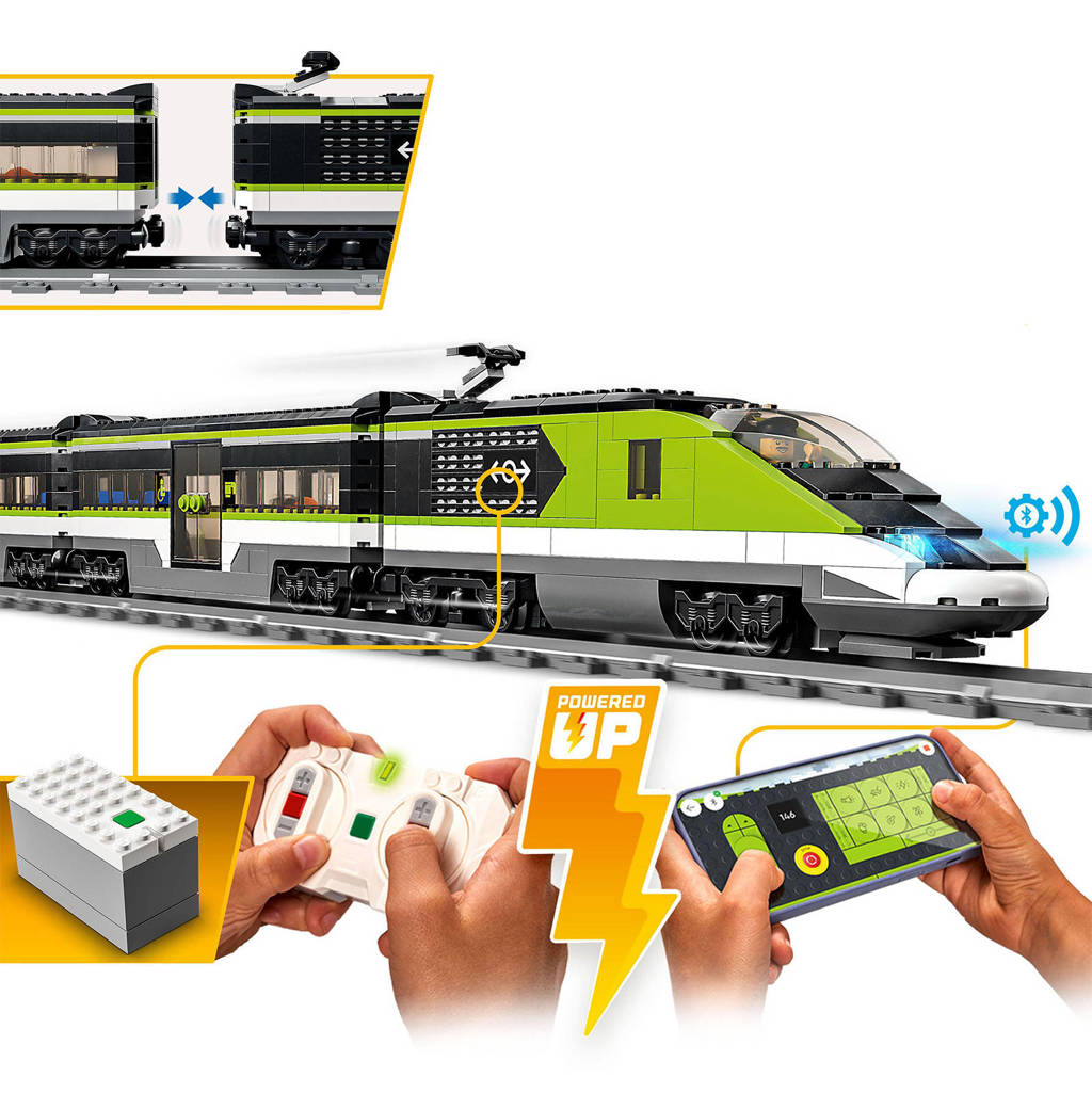 Onze zoon gaat dit helemaal geweldig vinden!Trains Passagierssneltrein Bestuurbare Trein Speelgoed 60337