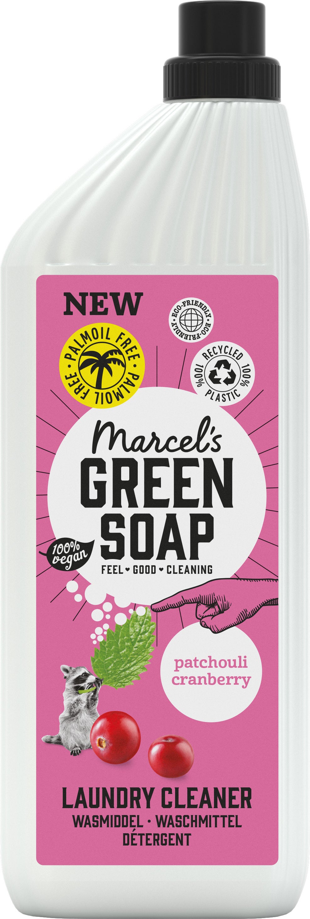 Marcel's Green Soap wasmiddel Patchouli en Cranberry 1000 ml