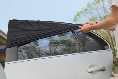 Beemoo Stretch Solbeskyttelse 2-pakning, Black