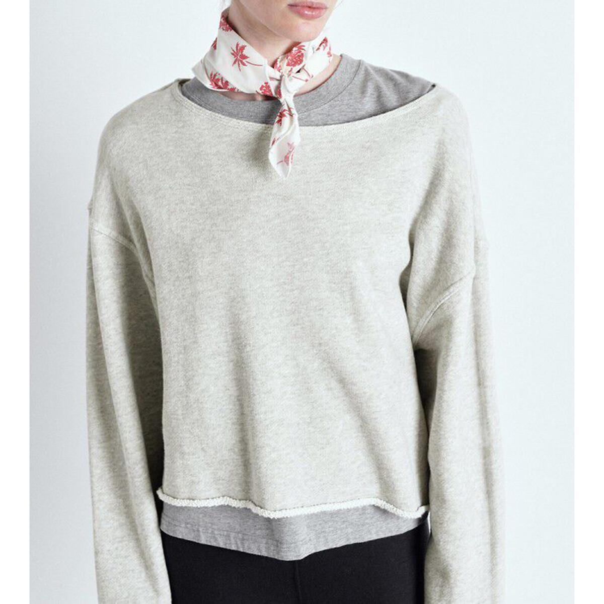 AMERICAN VINTAGE<br>Moletom folgado com decote canoa, KODYTOWN