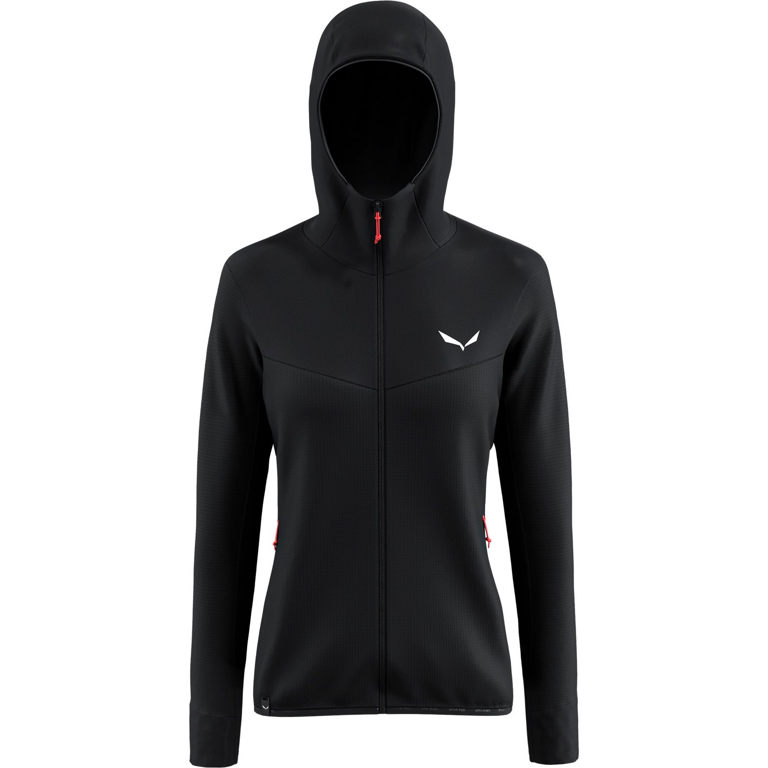 SALEWA Puez Waffle Hybrid Fleecejacke Damen black out
