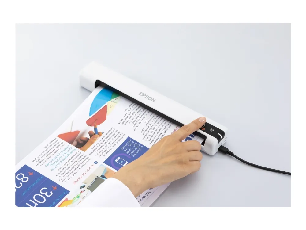 Epson WorkForce DS-70 - Scanner med papirfødning - Contact Image Sensor (CIS) - Legal - 600 dpi x 600 dpi - op til 300 scanninger pr. dag - USB 2.0