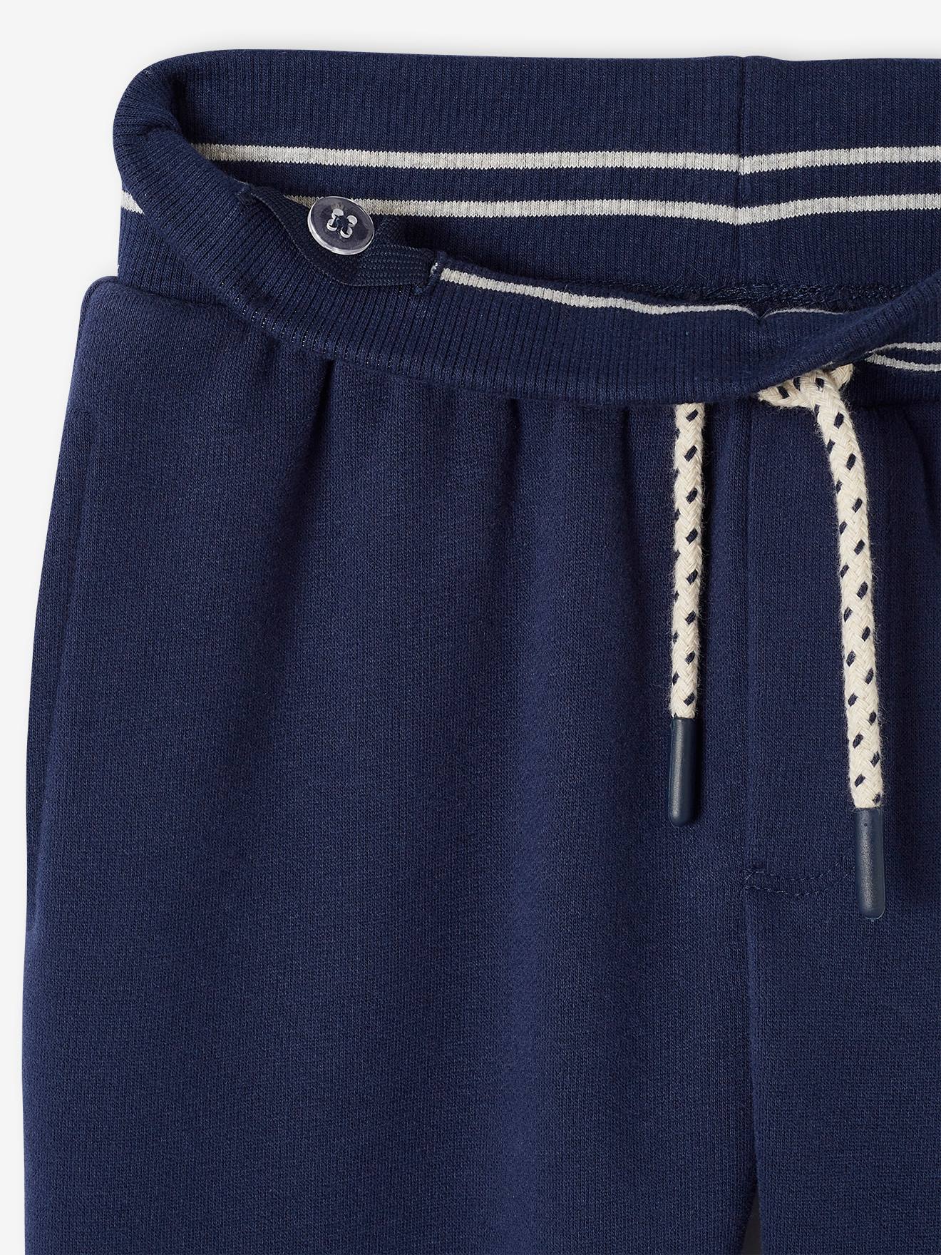 Calça de moletom cinza mesclado para meninos