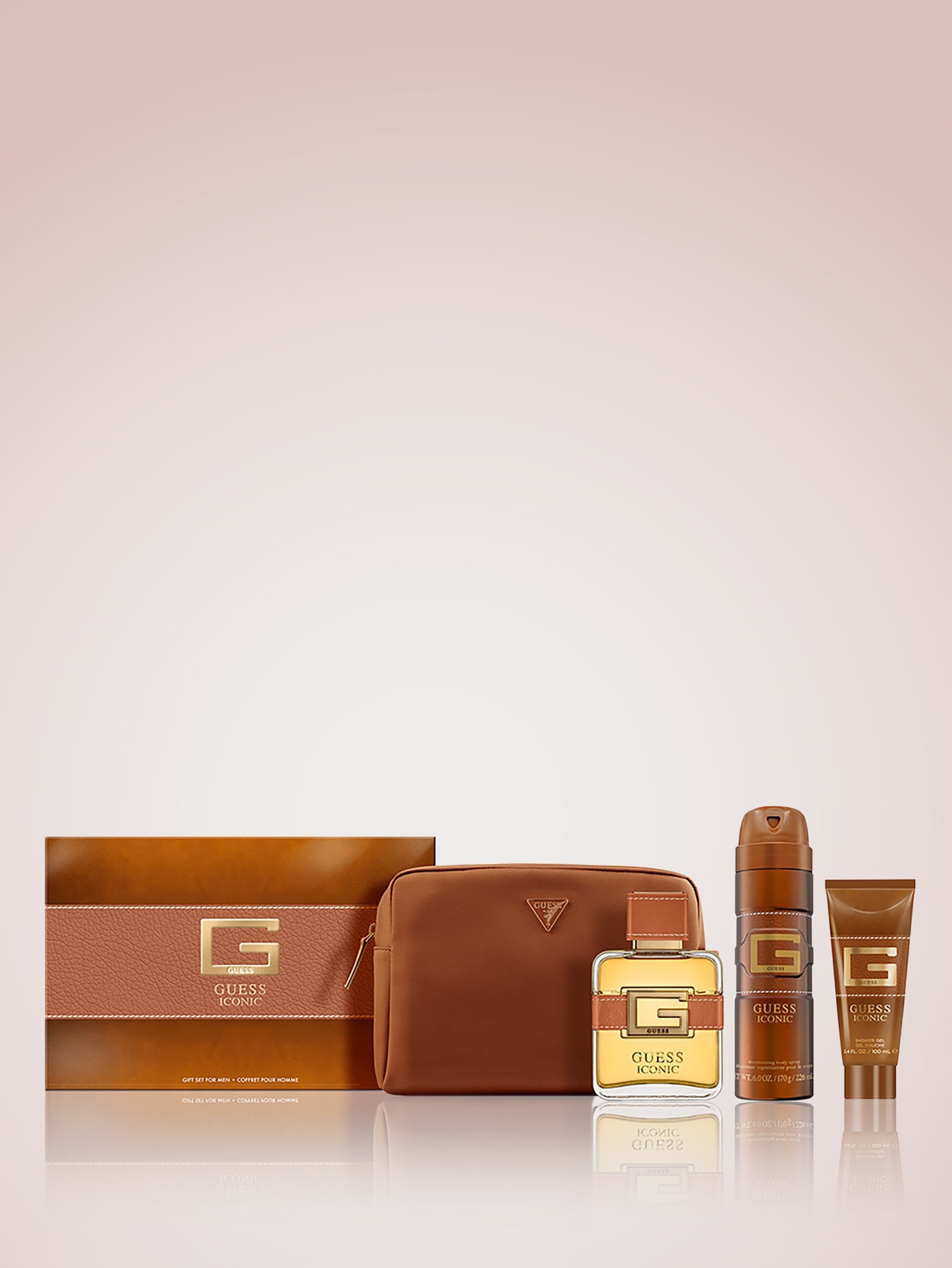Conjunto de presente de viagem GUESS Iconic para homens