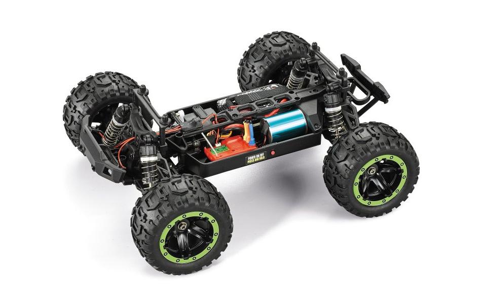 Monster Truck Slyder MT Turbo 4WD Brushless Grün, RTR, 1:16<br>Off-Road RC Modell mit Brushless Allradantrieb
