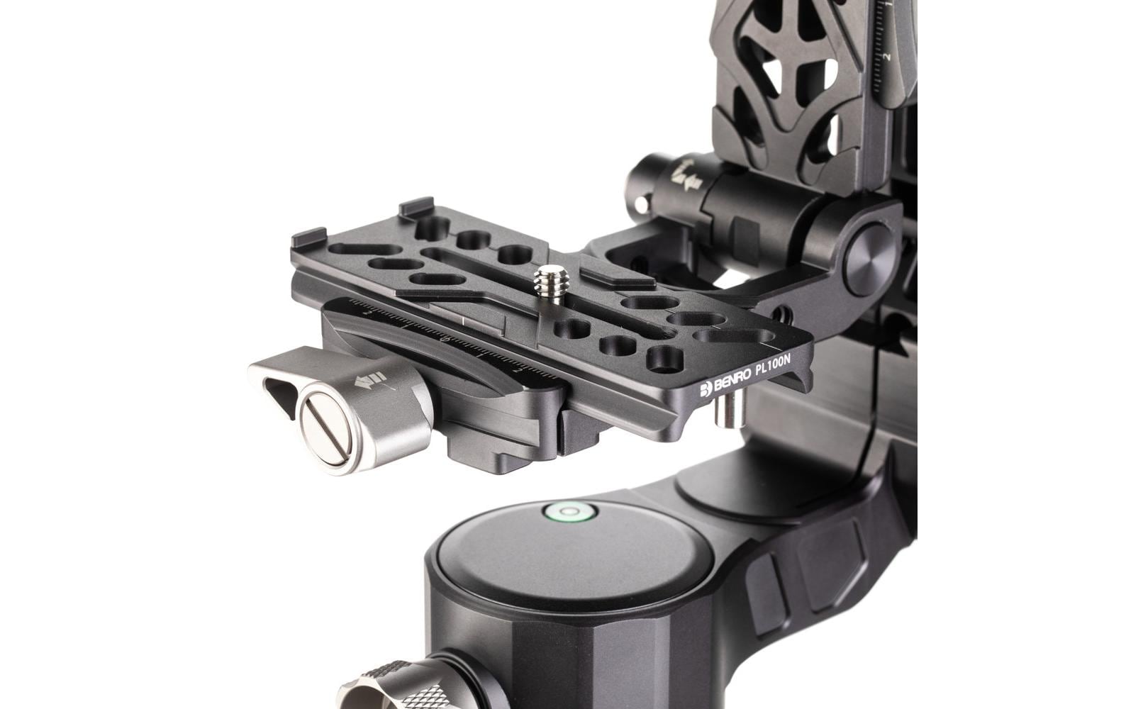Gimbal Kopf GH2F faltbar<br>Schlanker Gimbal-Kopf mit vielen Funktionen, ideal für Teleobjektive und Spektive
