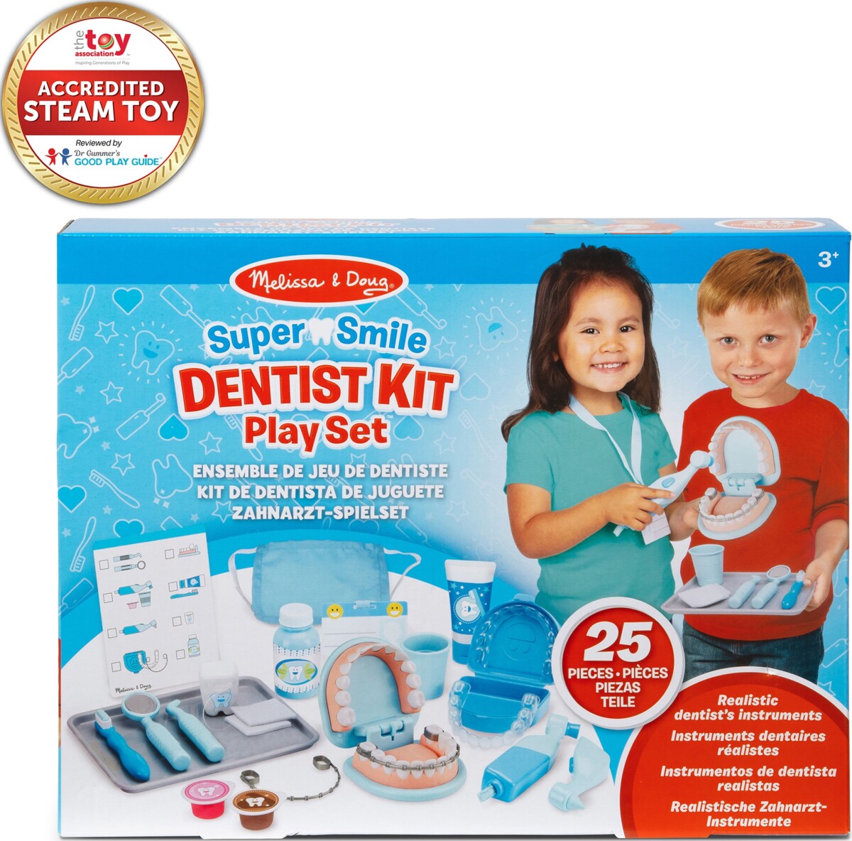 Melissa And Doug - Tandlægesæt Til Børn - 25 Dele