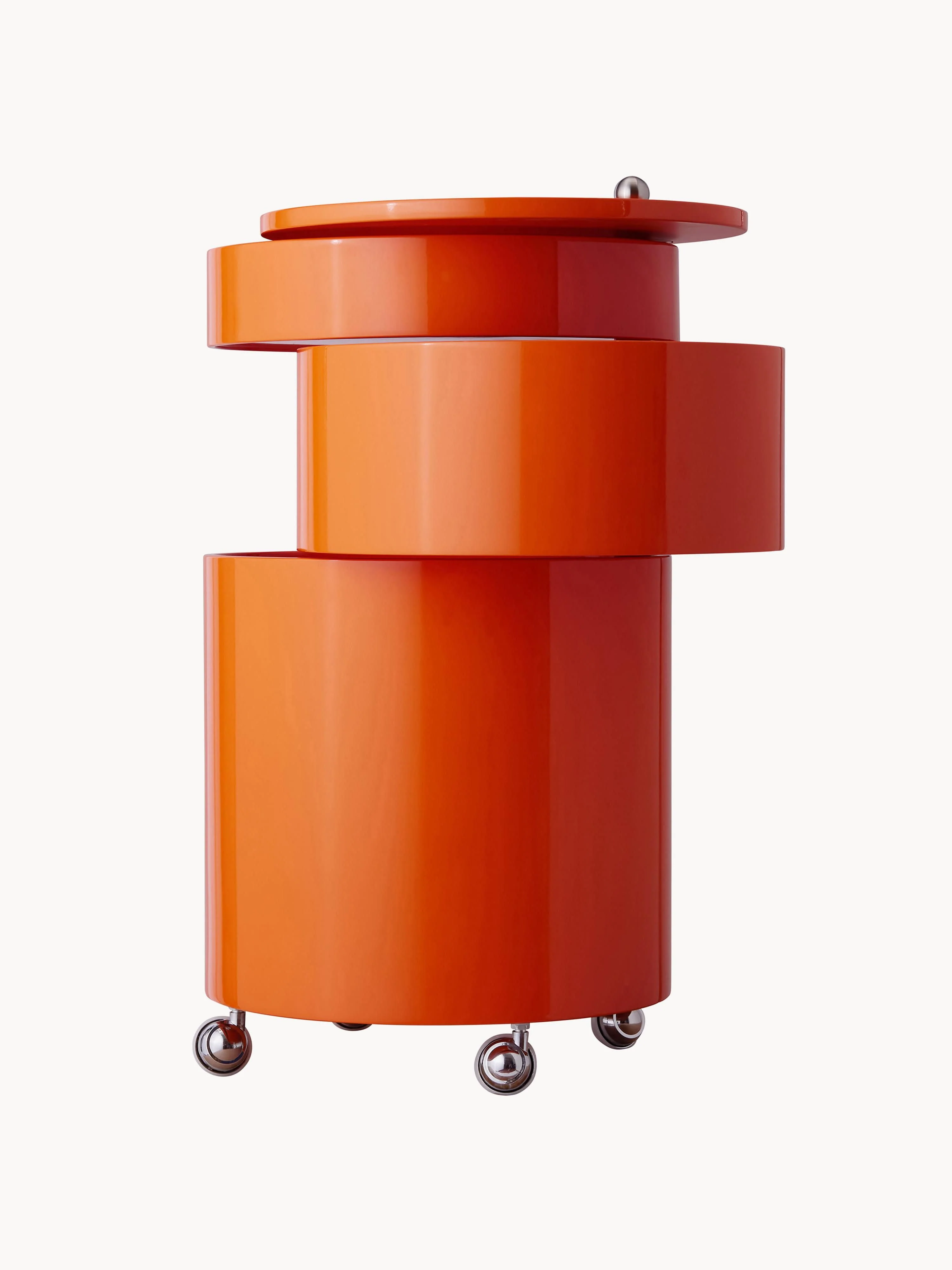 Ronde rolcontainer Barboy, Design Verner Panton