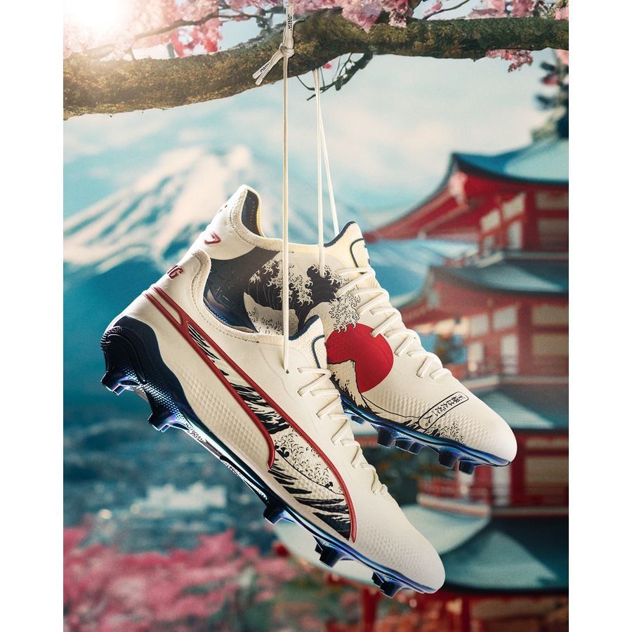 PUMA X Unisport King Ultimate FG/AG Great Wave - Sugared Almond/Active Red/Ocean Tropic ÉDITION LIMITÉE