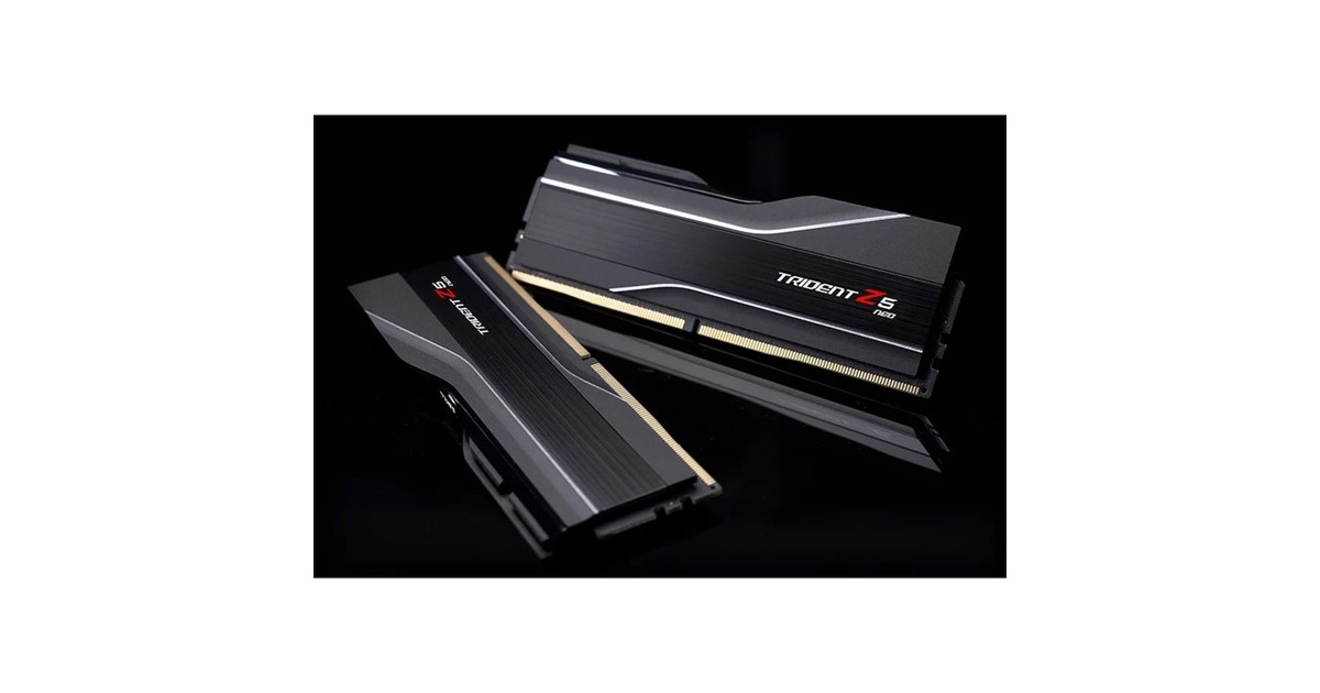 G.Skill64 GB DDR5-6000 Kit werkgeheugen  (Zwart, F5-6000J3238G32GX2-TZ5N, Trident Z5 NEO, AMD EXPO)