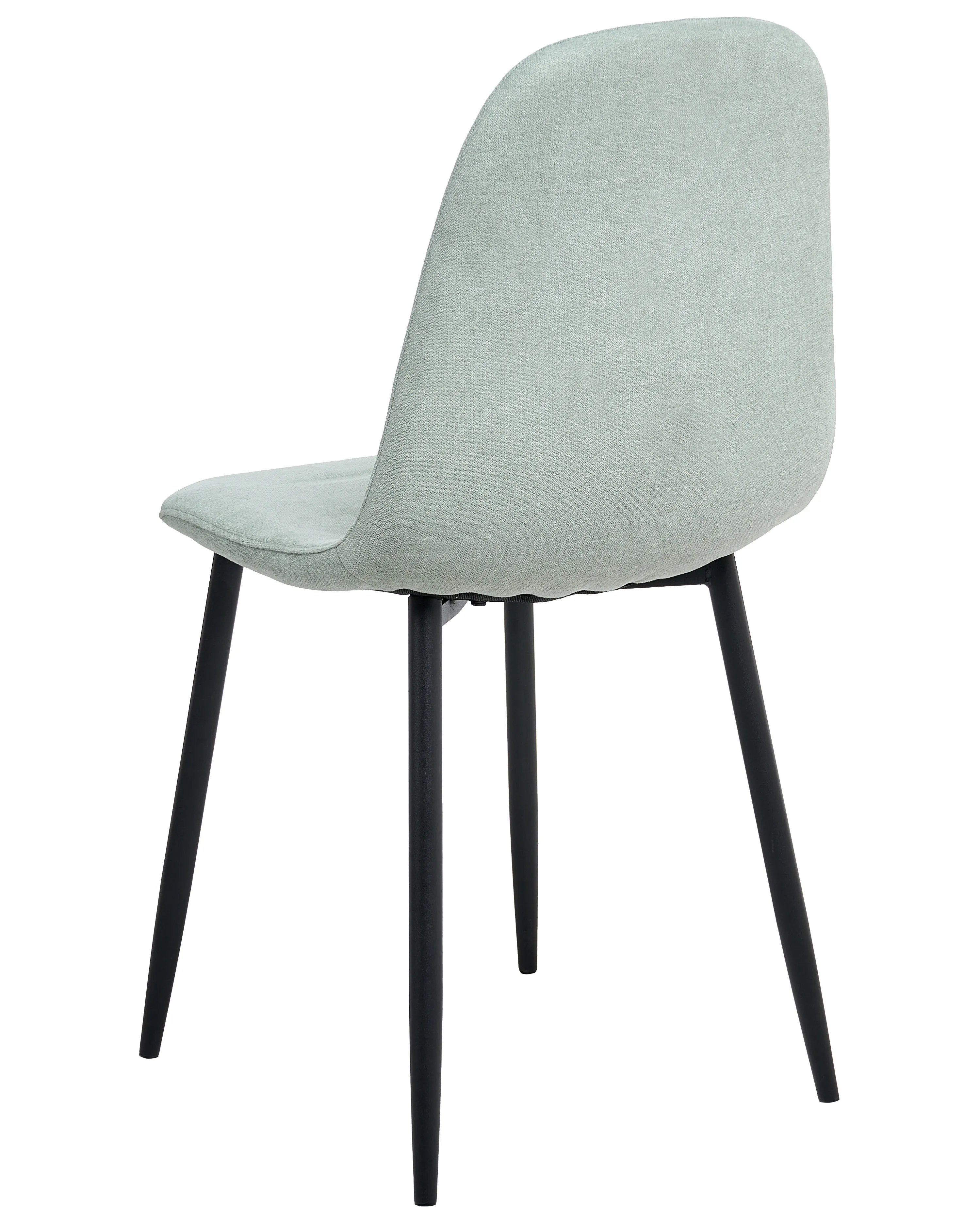 Set van 4 eetkamerstoelen CRANDALL Stof Lichtgroen