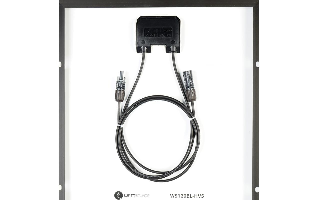 Solarpanel WS120BL-HVS BLACK LINE 120 Wp<br>Solarmodul mit Schindelzellen-Technologie