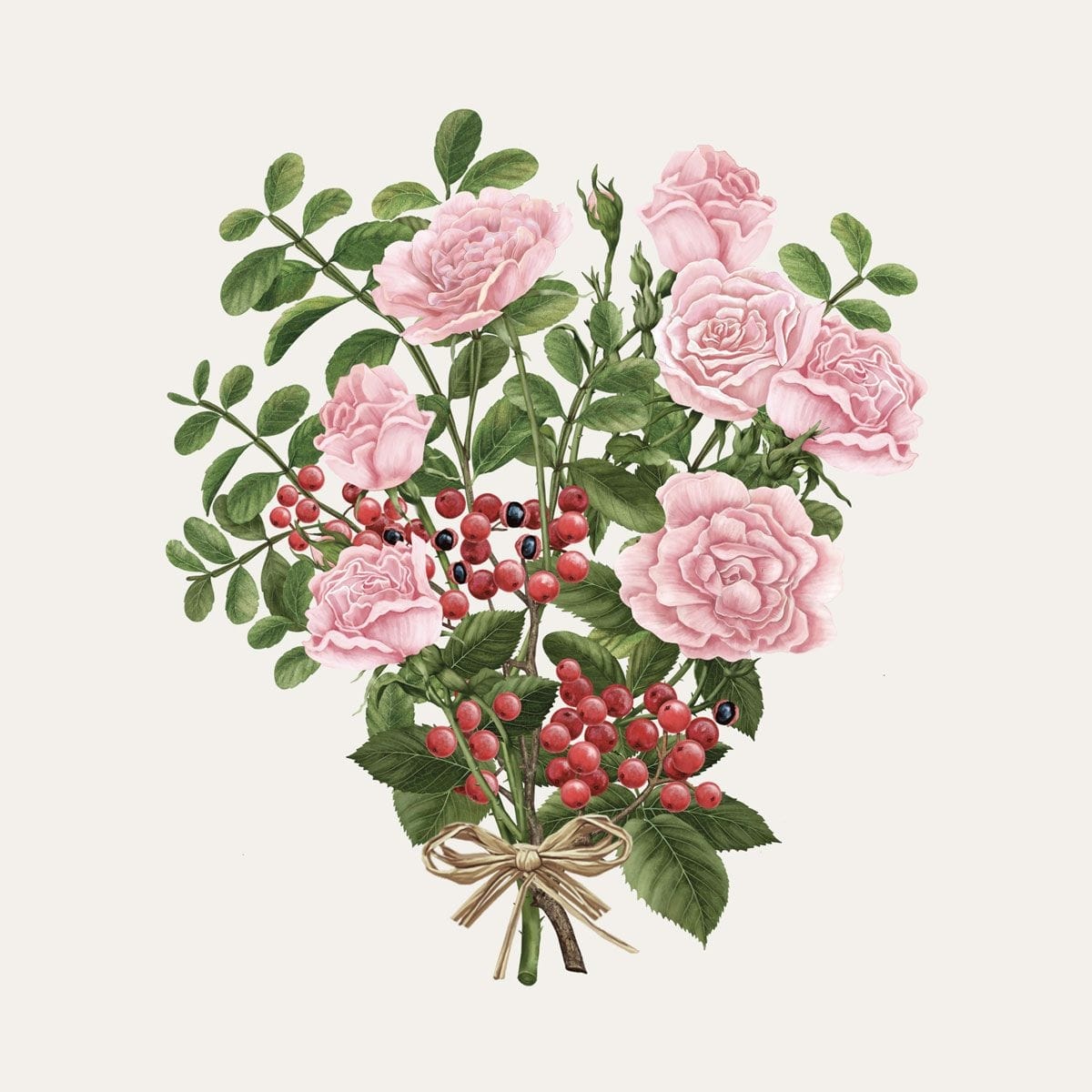 CARRIÈRE FRÈRES La Rose Aime Le Poivre Palet Botanique