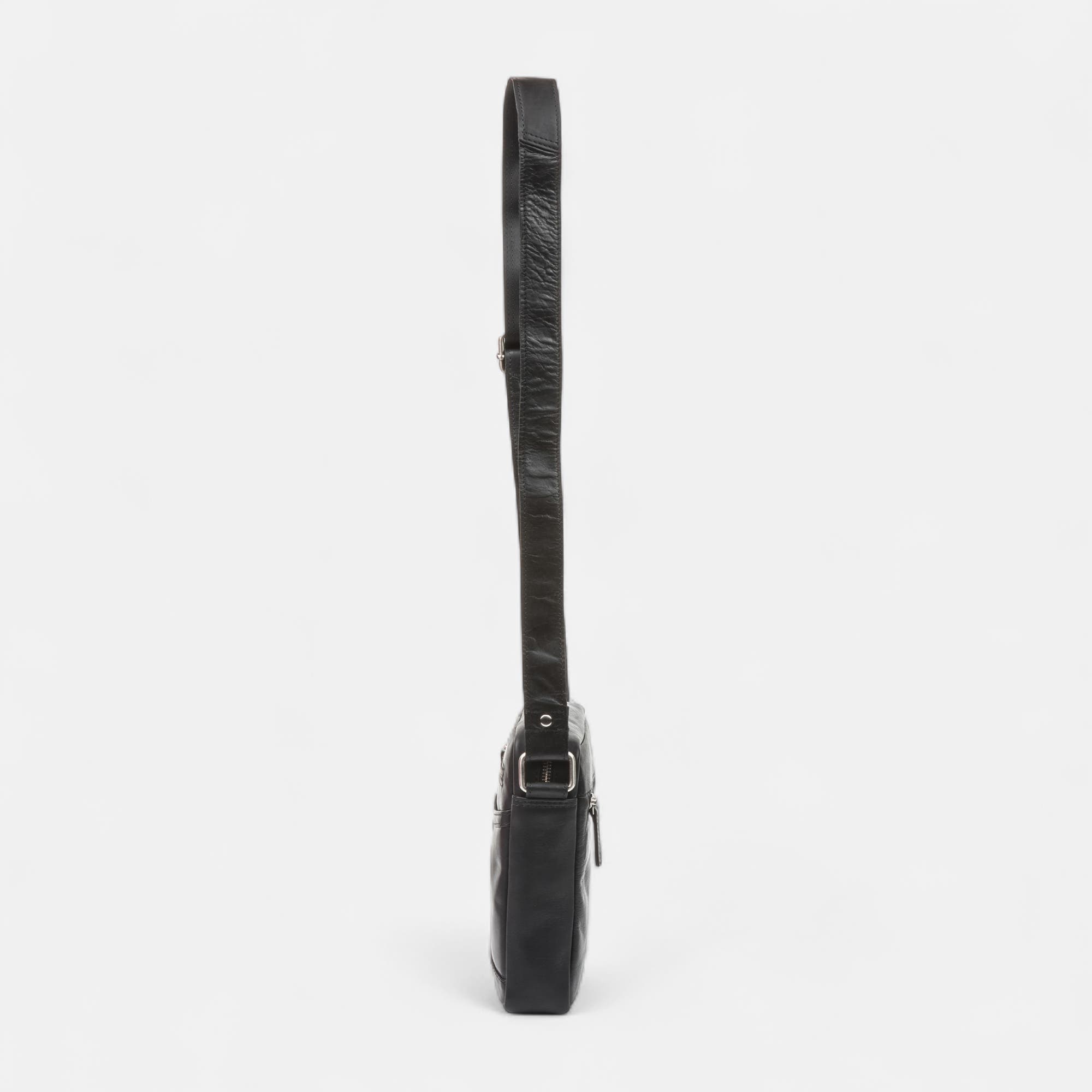 Sac homme en cuir noir