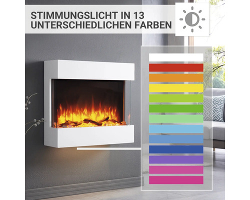 Elektrische haard Balderia Alva wit 2000 watt