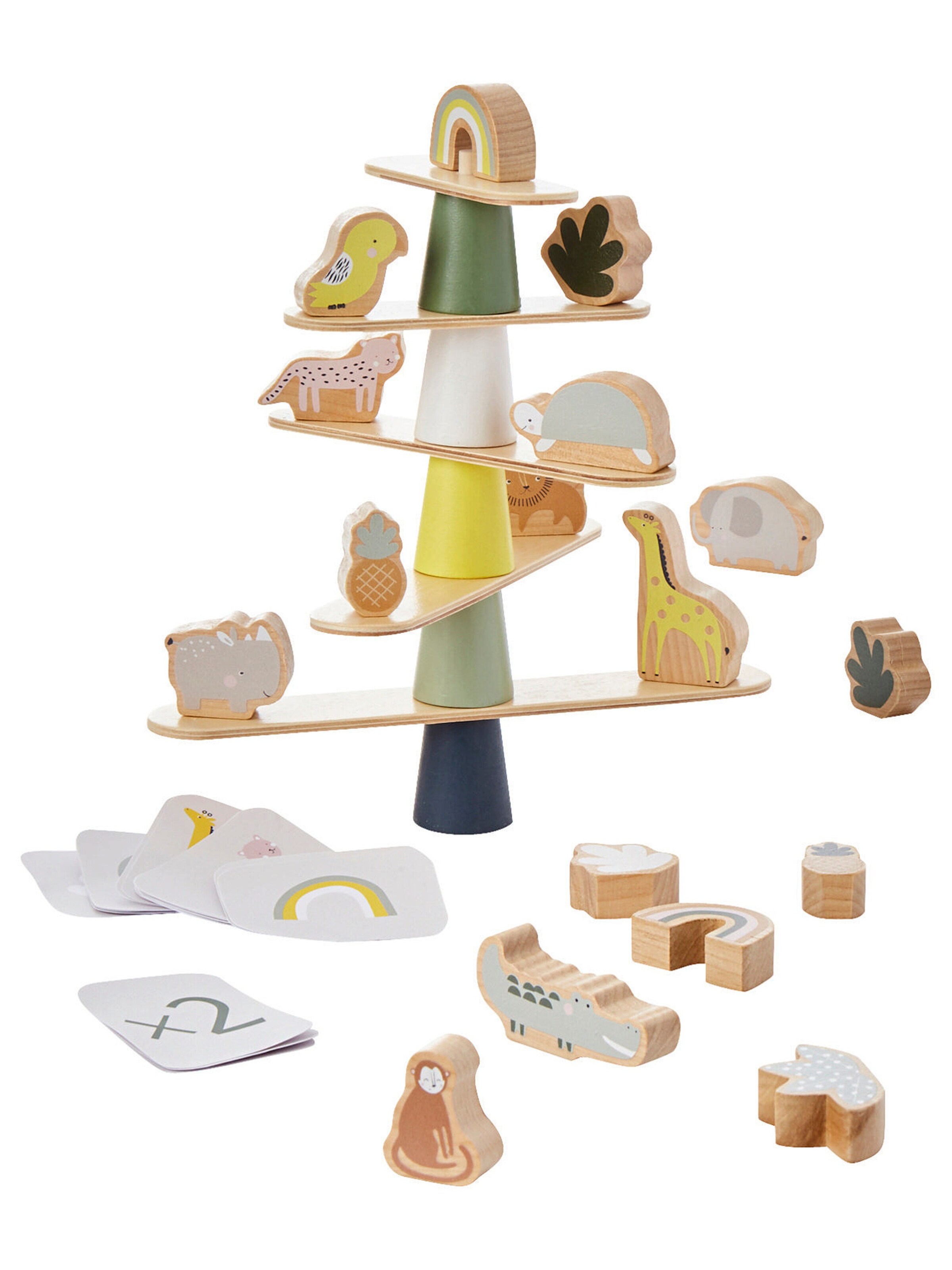 Vertbaudet Kinder Gleichgewichtsspiel, Holz FSC® mehrfarbig