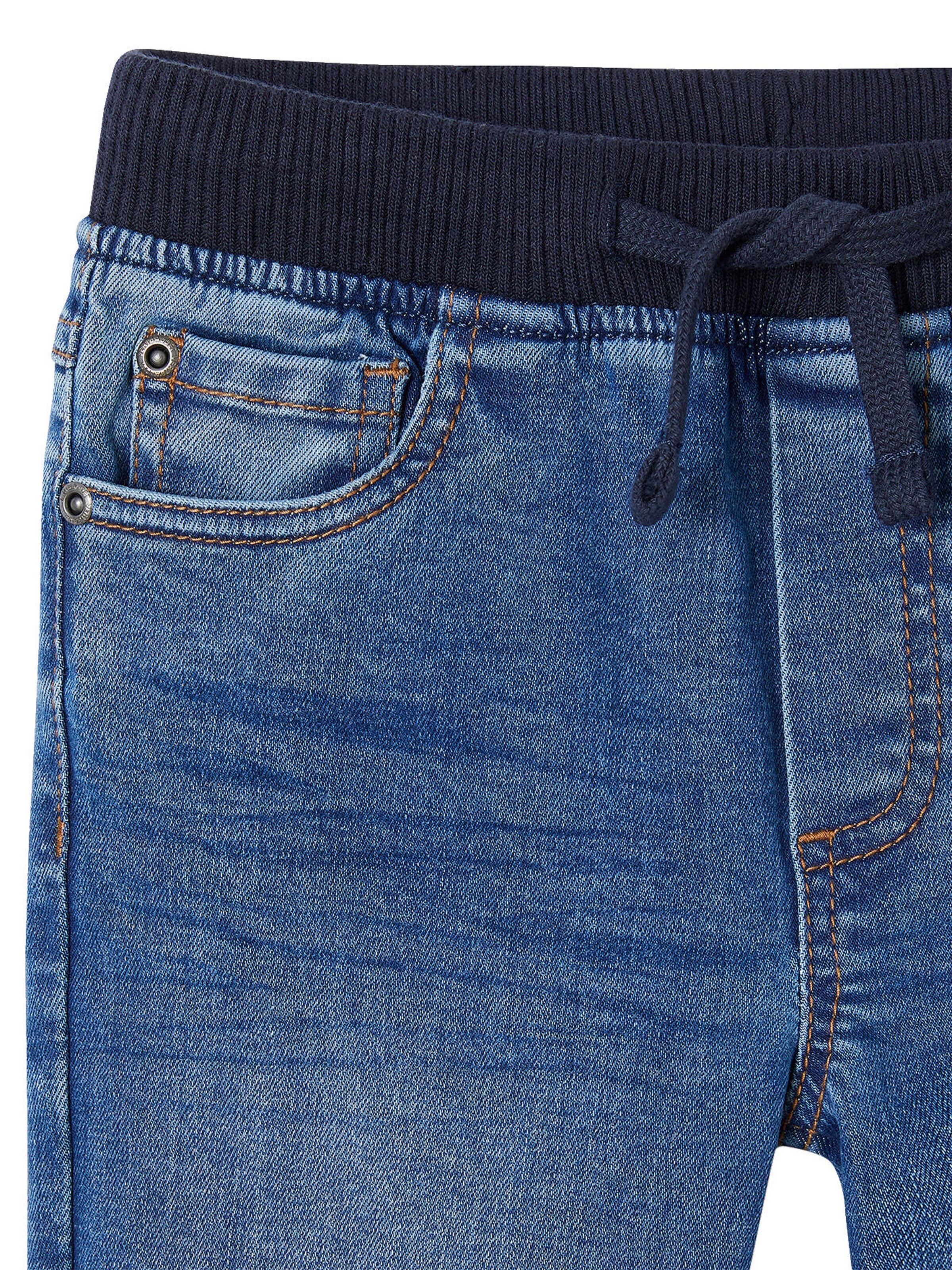 Vertbaudet Die UNVERWÜSTLICHE, robuste Jungen Jeans mit Dehnbund WATERLESS blue stone