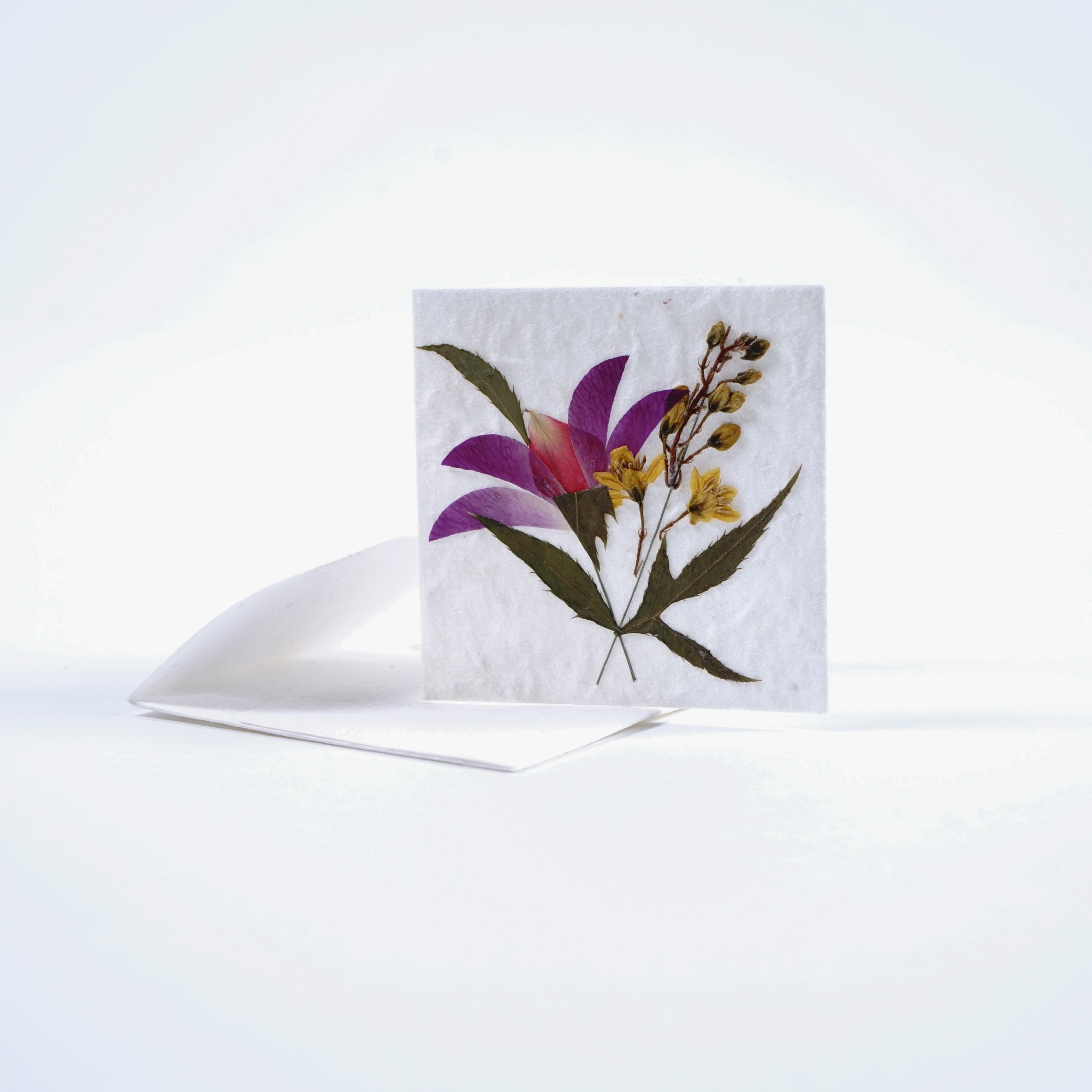 Grußkarte 'Blumen' klein, mit Umschlag, B 7 cm, H 7 cm günstig bestellen
