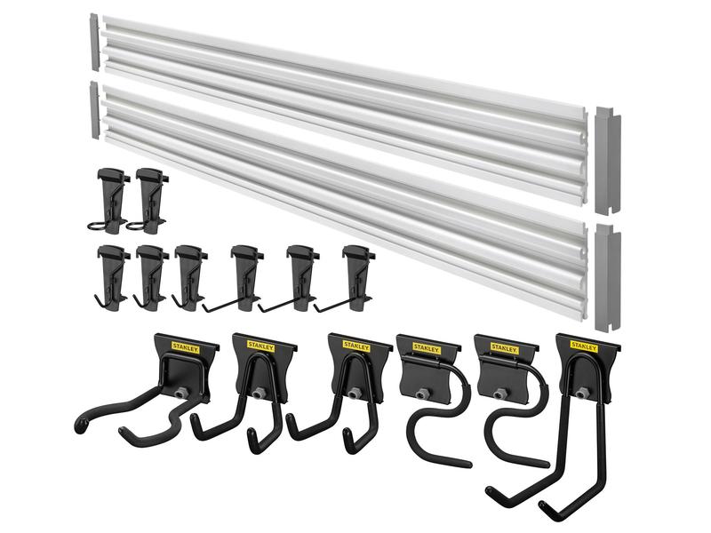 Stanley Trackwalls Wandsystem Set Wandsystem mit Schienen und Haken