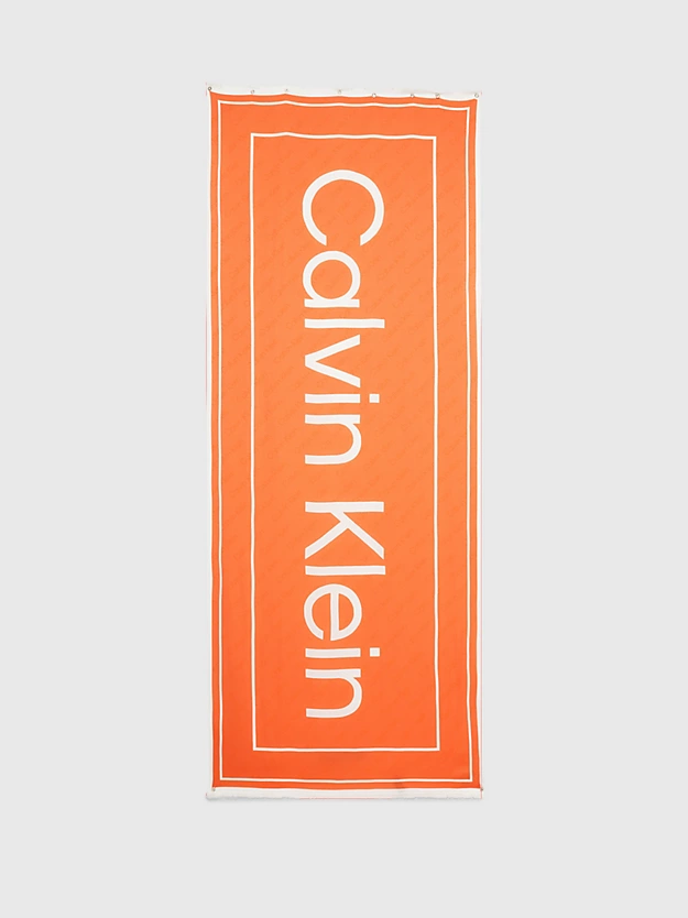 Cachecol Jacquard com logotipo