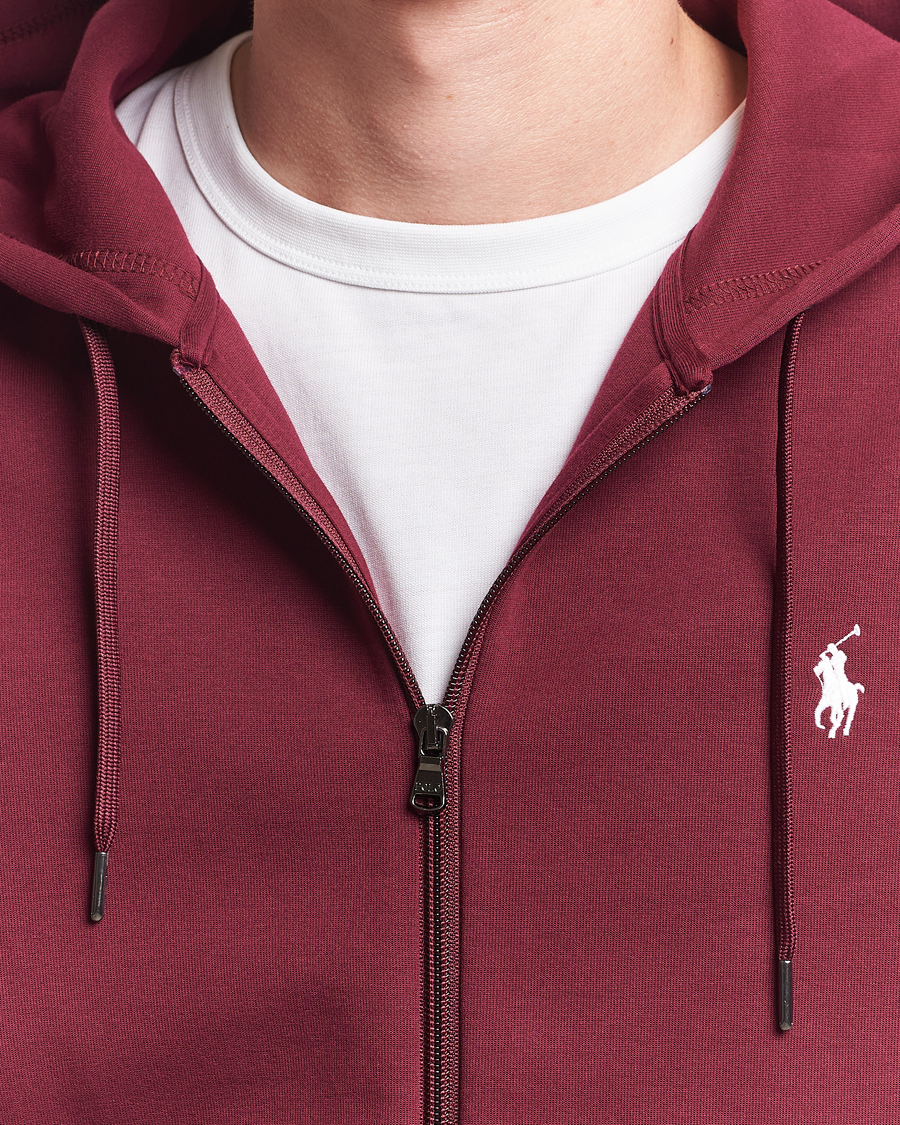 Polo Ralph Lauren Double Knitted Full-Zip Hoodie Classic Wine