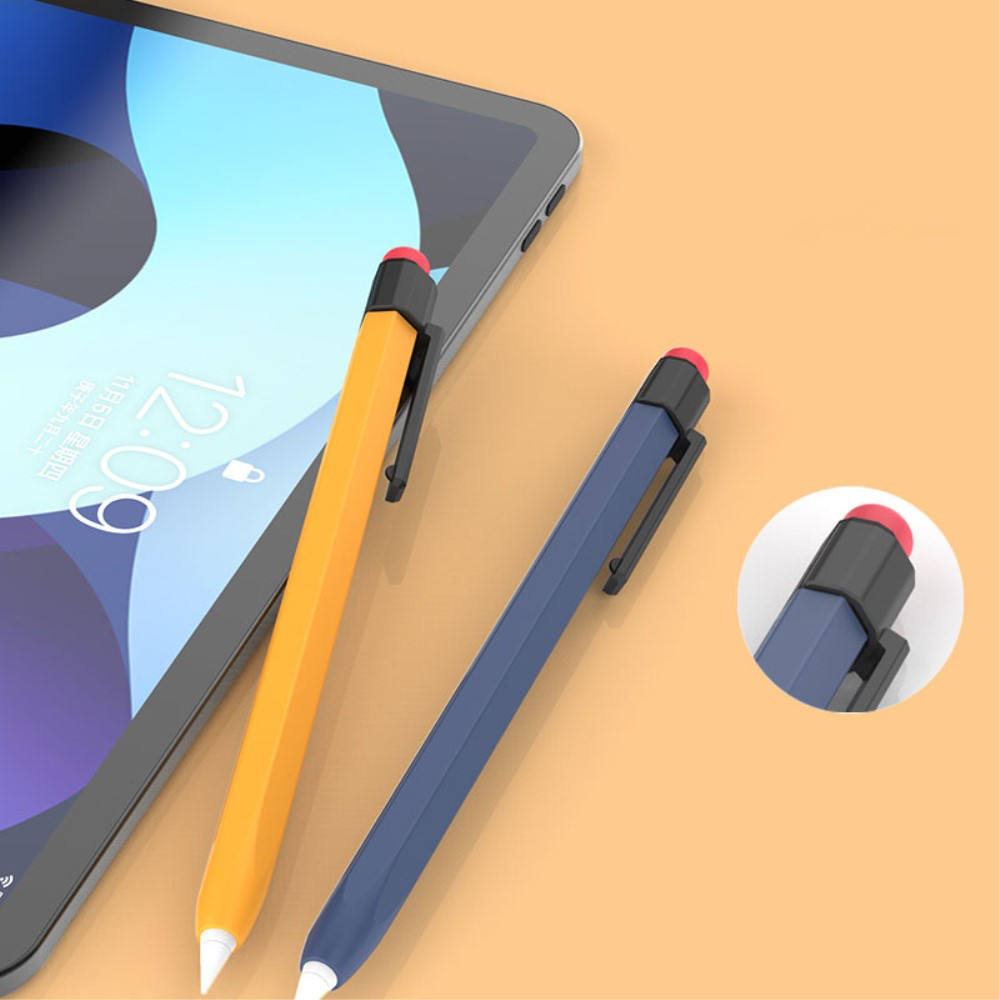 Apple Pencil (1. Generation) Silikon Schutzhülle Bleistift Design - Gelb