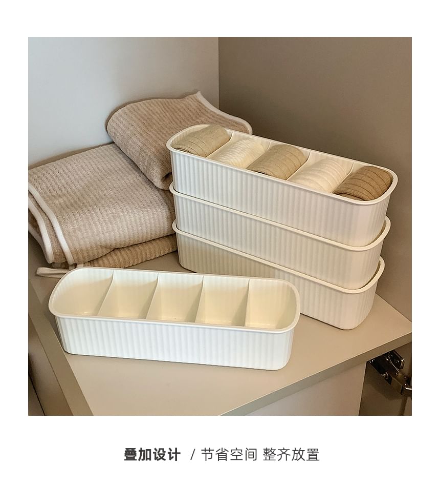 Michu - Verdeelde plastic kledingorganizer / set
