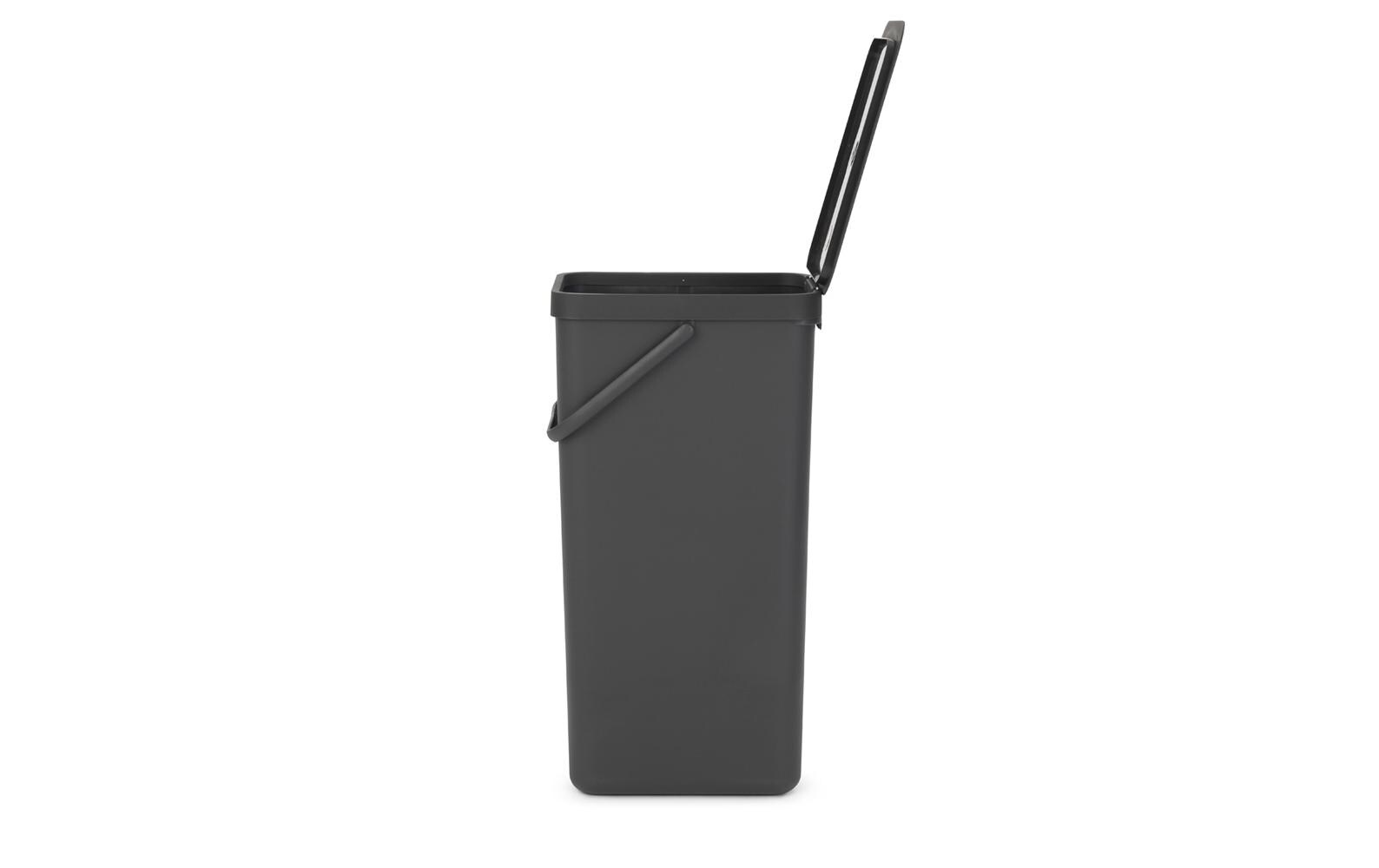 Recyclingbehälter Sort & Go 40 l, DunkelgrauMülleimer