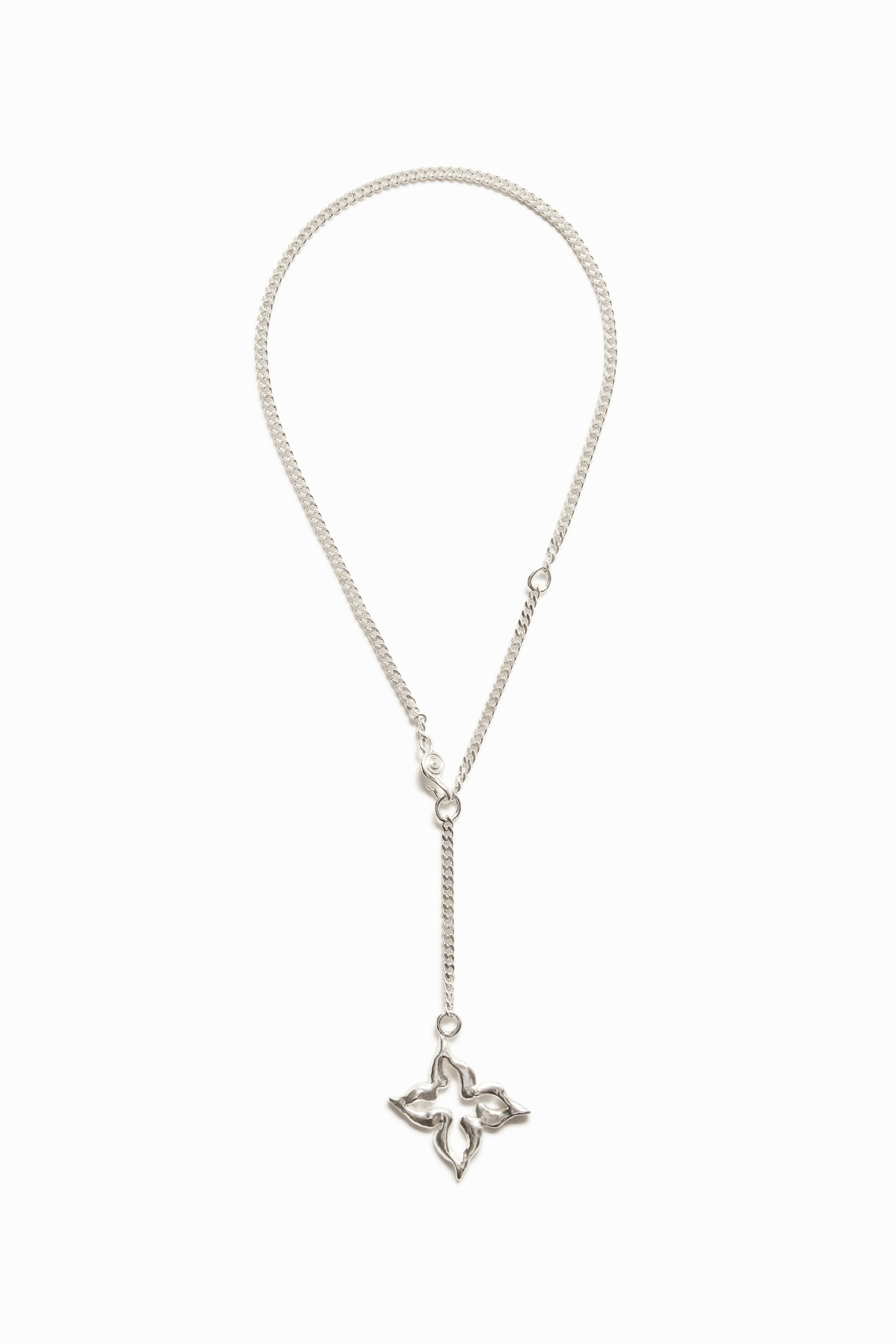 Collier papillon plaqué argent Zalio