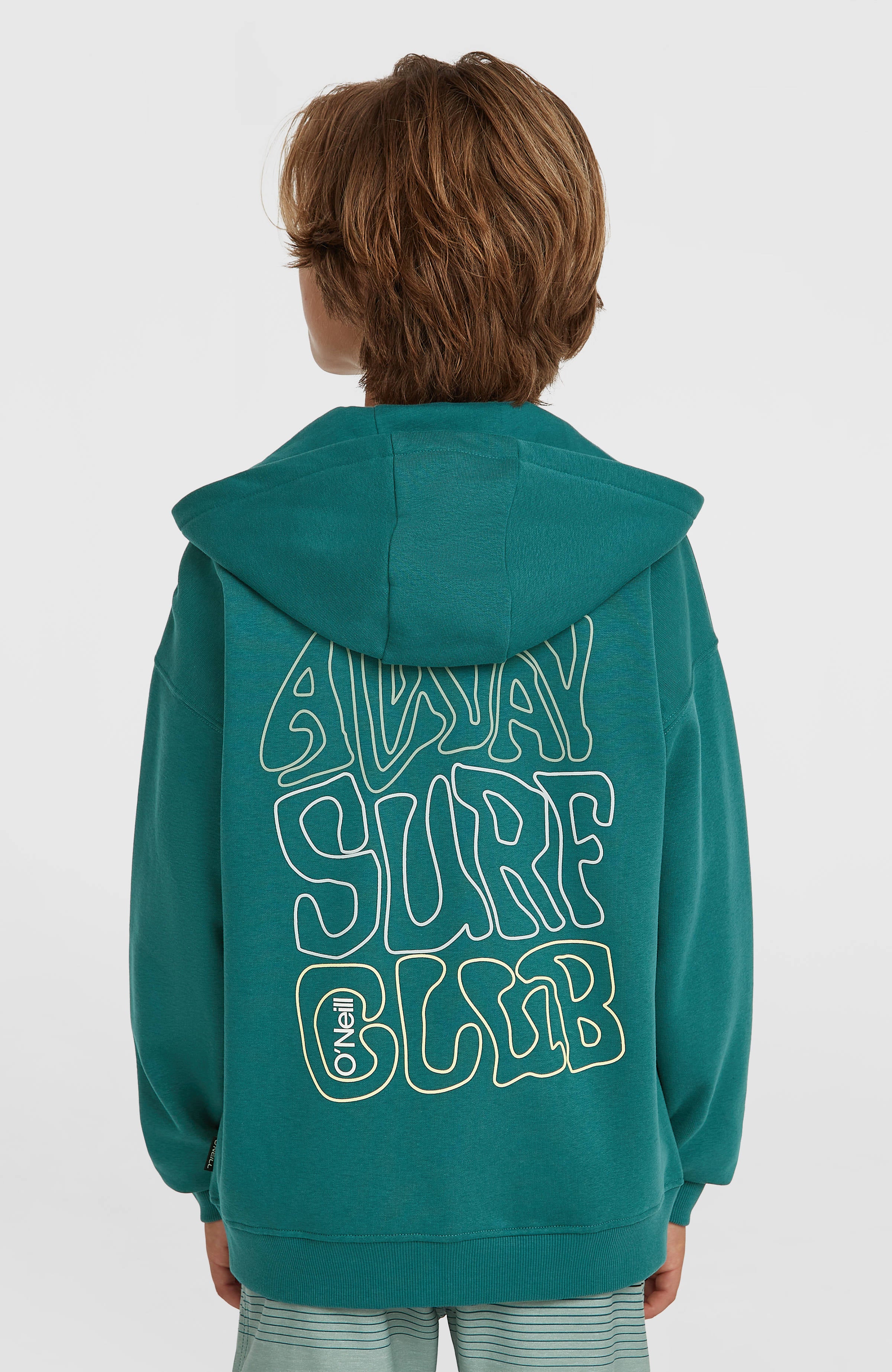 Graphic capuchonvest met volledige rits