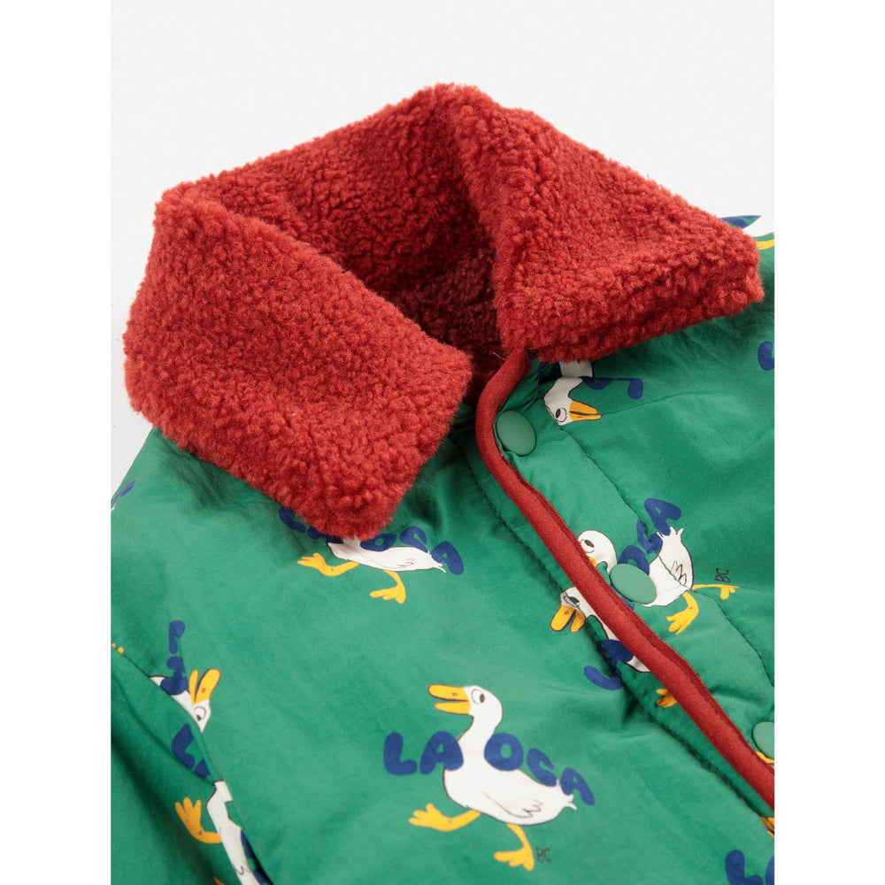 Køb Bobo Choses Green La Oca All Over Vendbar Sheepskin Jakke