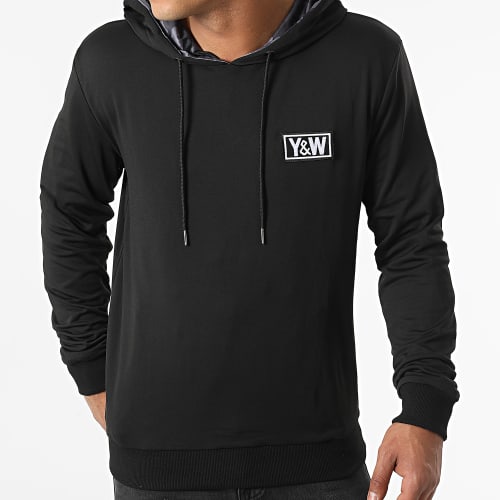 Sweat Capuche Skullz Noir Gris Anthracite Camouflage Réversible