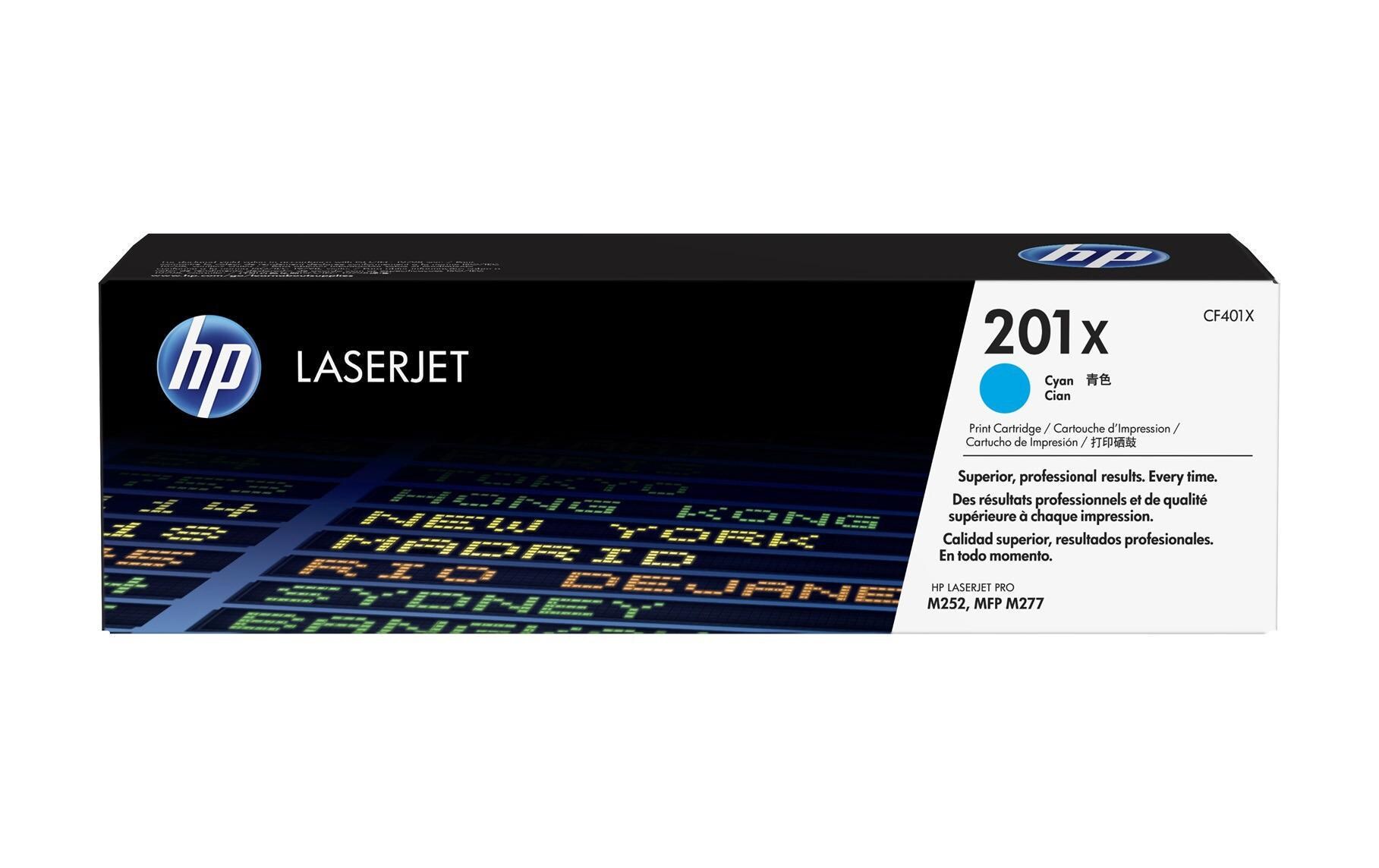 Toner Nr. 201X (CF401X) Cyan<br>Tonerkartusche