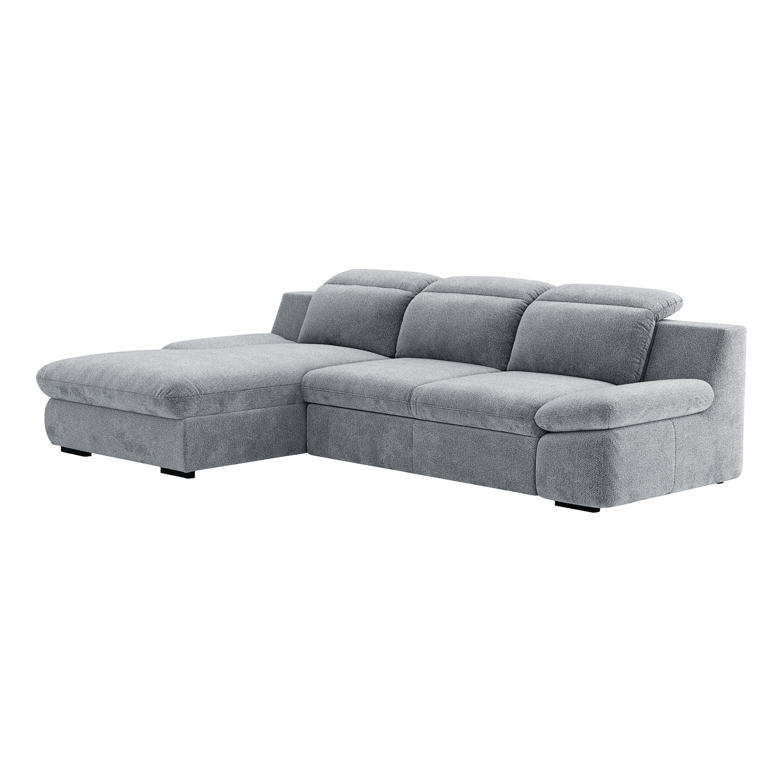 Ecksofa Lorena Stoff, Recamière links