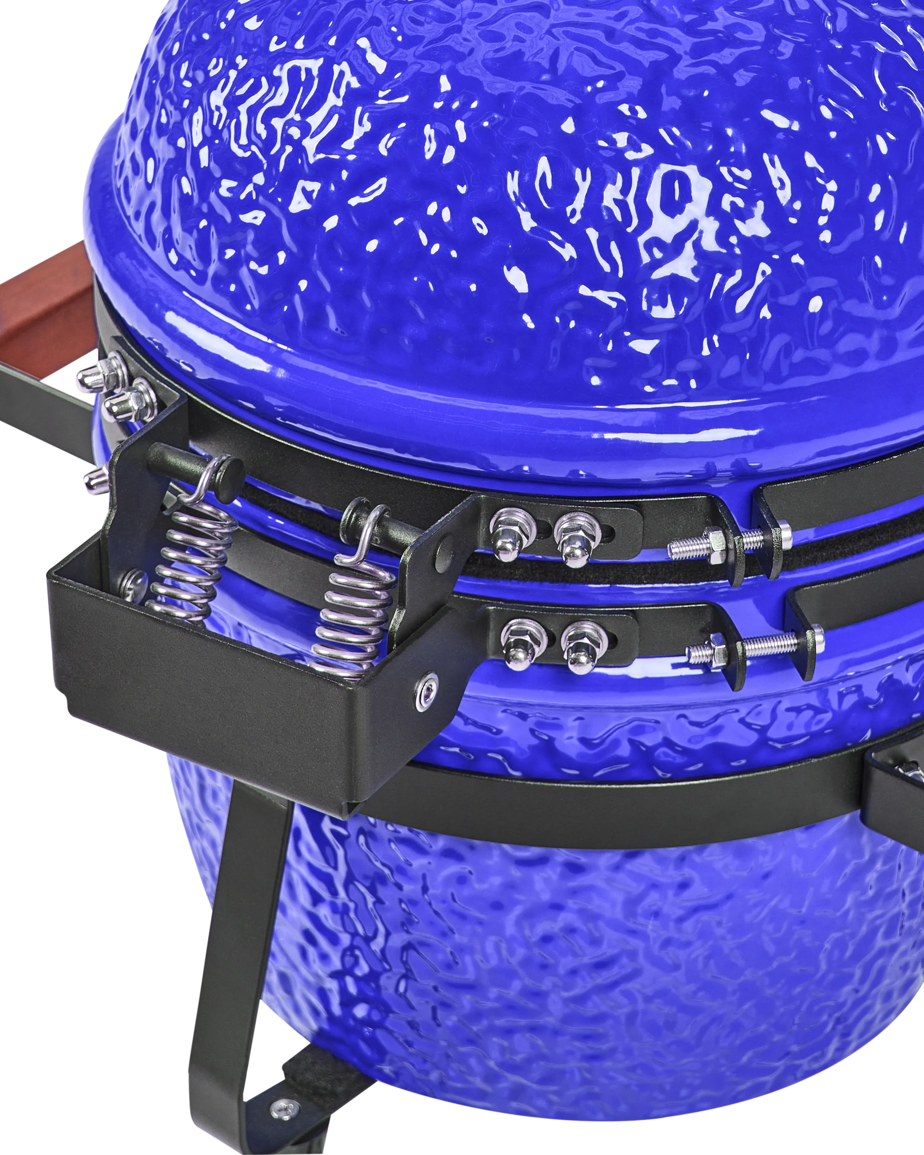 Mini houtskoolgrill KAMADO Keramiek Blauw