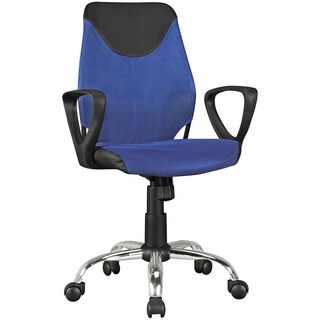 Drehstuhl blau/ schwarz