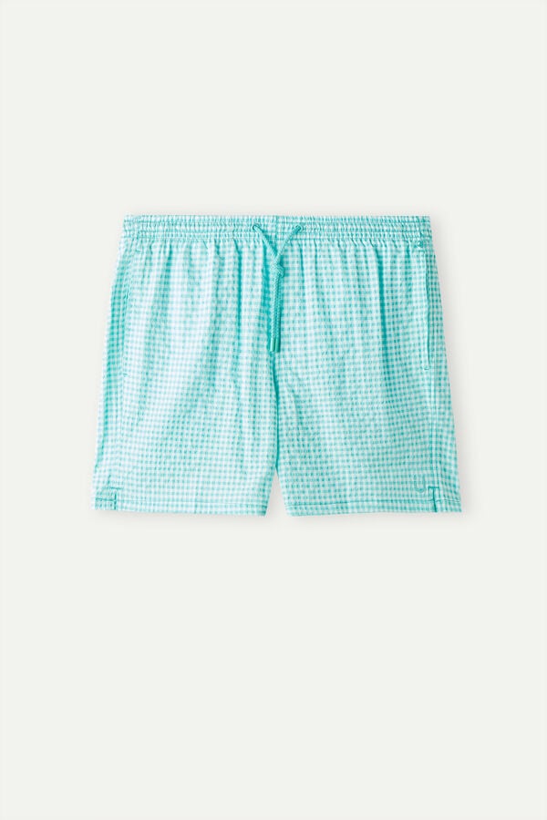 Maiô boxer Sirsaca com estampa Vichy