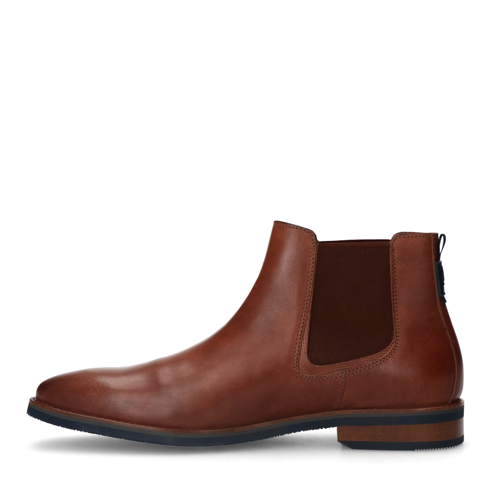 Cognac leren chelsea boots