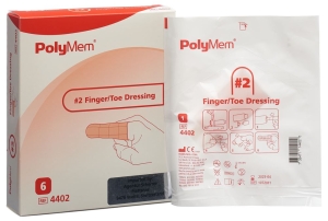 POLYMEM Finger/Zehenverband M Nr.2, 6 Stück
