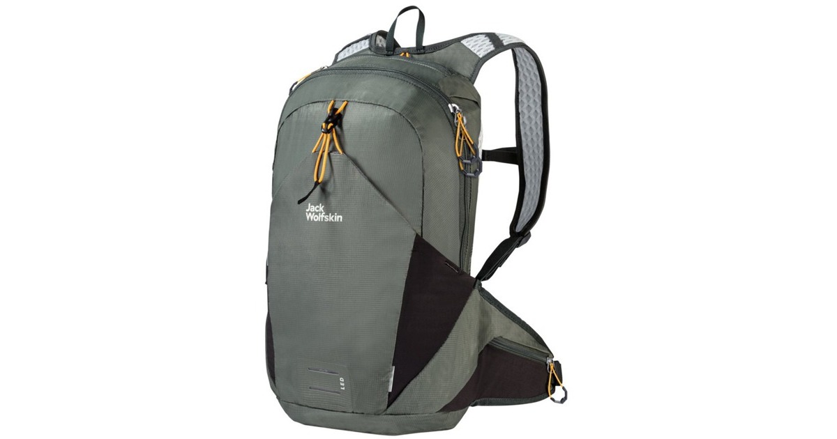Jack WolfskinMoab Jam 16 rugzak  (Donkergroen, 16 Liter)