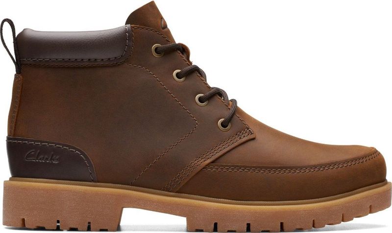Clarks - Rossdale Mid Veterboot - Bruin/Cognac - Leer