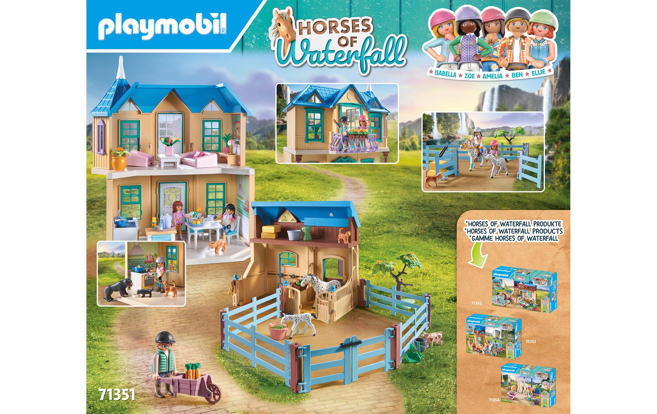 Horses of Waterfall Ranch 71351<br>Liebevoll gestaltetes Pferde-Spielset