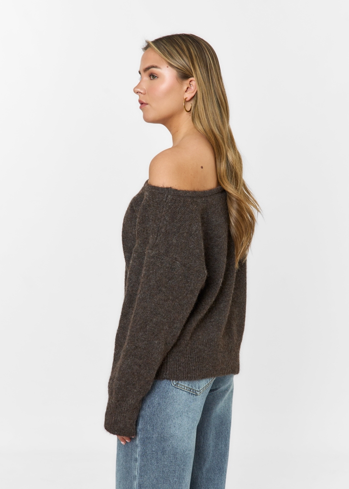 Josefien trui choco bruin