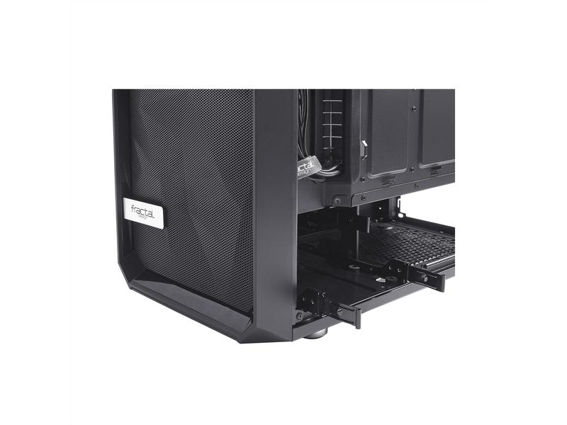 Fractal Design PC-Gehäuse Meshify C Schwarz Kompaktes Gaming-Midi-Tower-Gehäuse für ATX-Mainboards