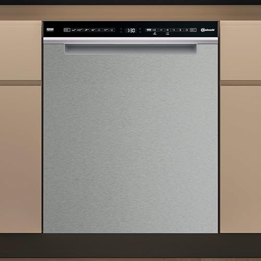 Bauknecht B7U HS51 X Unterbau-Geschirrspüler/60 CM/15 Maßgedecke/PowerClean Pro-Effektive Hochdruckdüsen/Natural Dry-Automatische Türoffnung-Bessere Trocknung/MaxiSpace-Mehr Innenraum